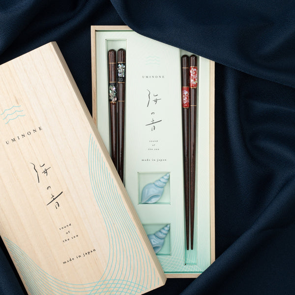 matsukan-sound-of-the-sea-shell-inlay-checkered-pattern-wakasa-lacquerware-set-of-two-pairs-of-chopsticks-23-cm-91-in-21-cm-83-in-with-chopstick-rests-set-of-tw-525060.jpg